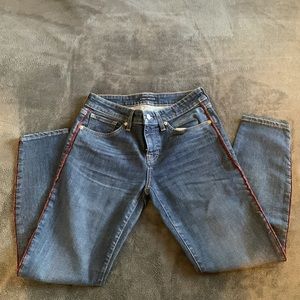 Lucky Brand Velvet Stripe Lolita Skinny Jean size 4/27A
